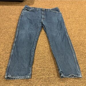 EUC Men's Wrangler Classic Straight-Leg Blue Jeans 44x30